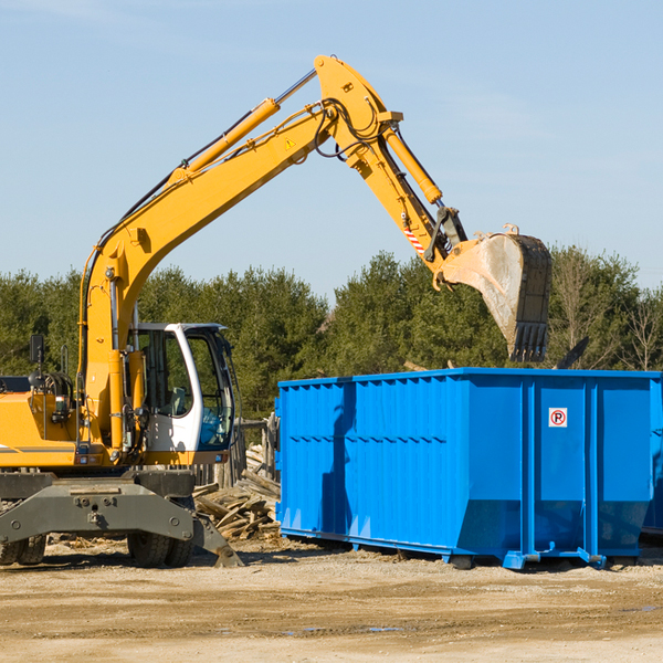 what size residential dumpster rentals are available in East Glastonbury